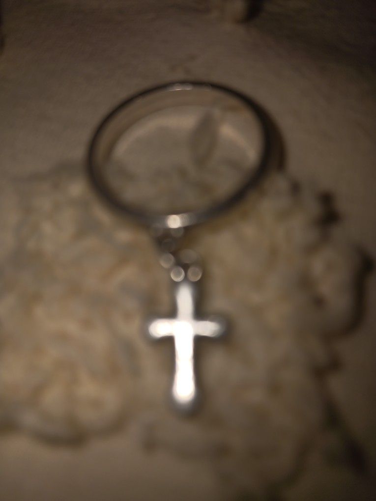 James Avery Cross Charm Ring Size 6 1/2