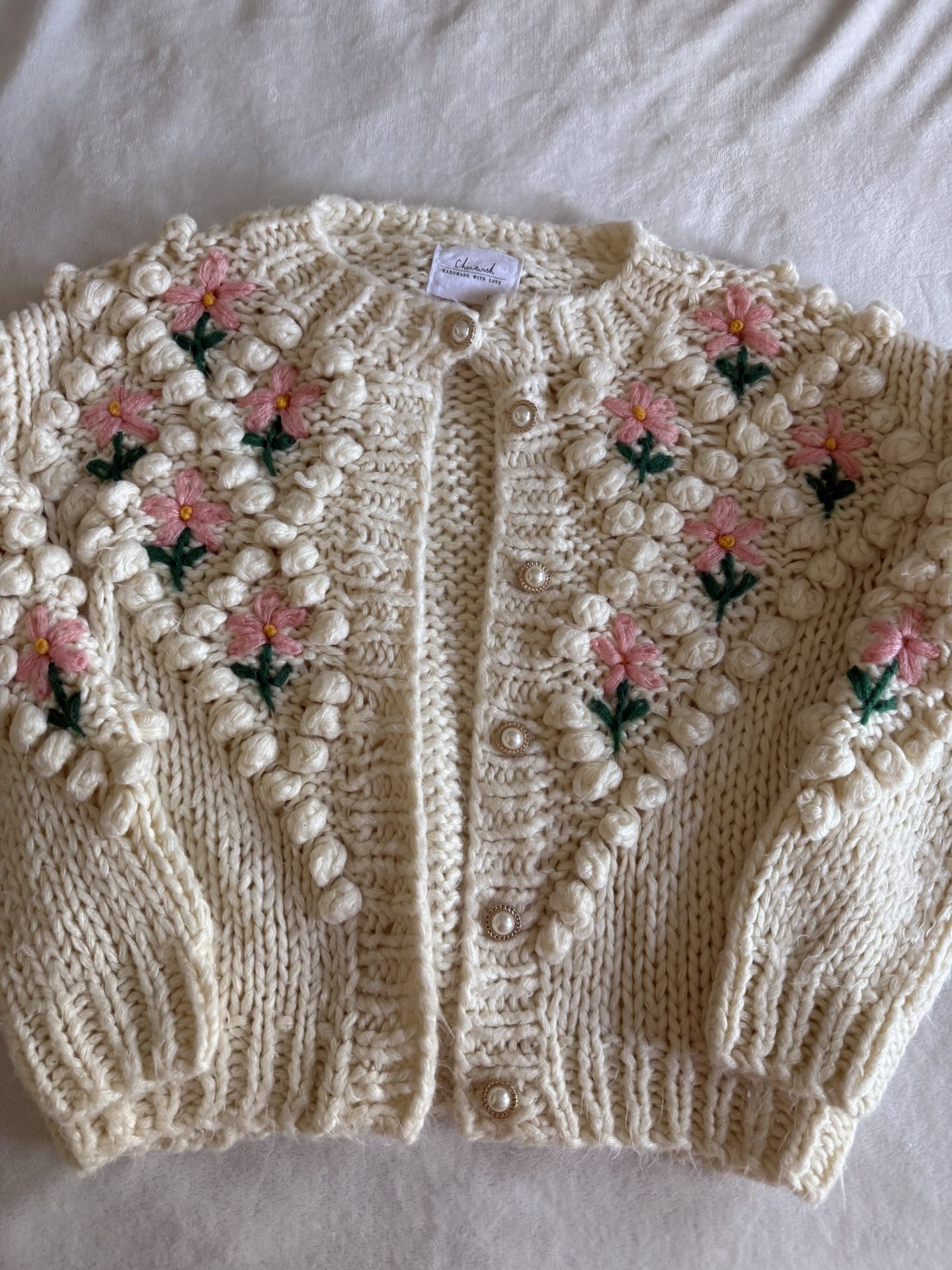 Hand Knit Chunky Cardigan