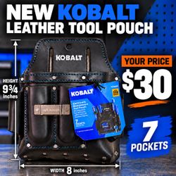 $30 New Kobalt Leather Tool Pouch