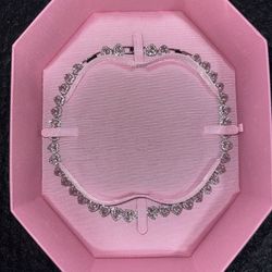 Ariana Grande x Swarovski Necklace Mixed Cuts Heart White Rhodium Plated BRAND NEW $350 Retail