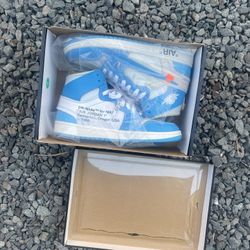 Jordan 1 Retro High Off-white University Blue Size 8.5