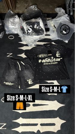 Hellstar set shirts + shorts