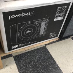 Powerbass Single 12 Inch Subwoofer In Ported Box 