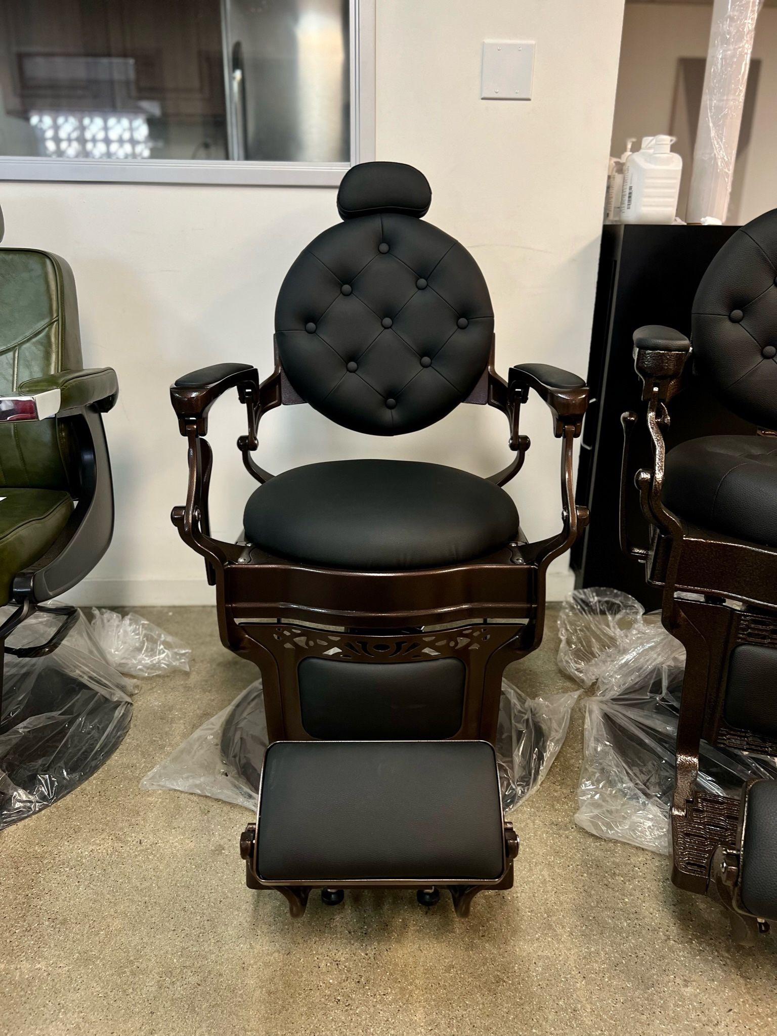 Furniture Diy Barber Chair Barberpub Vintage Heavy Duty Modern