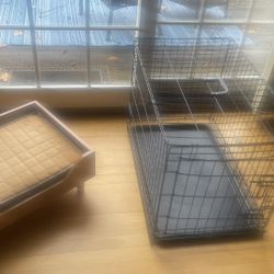 Dog bed and dog crate