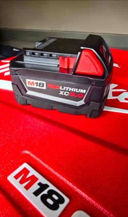 NEW Milwaukee
M18 18-Volt 5.0 Ah Lithium-Ion XC Extended Capacity Battery Pack