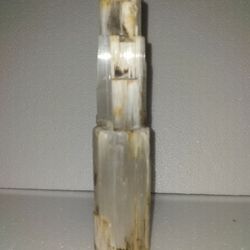 Selenite Crystal Rock Fiber-Optic Large 8 Inch Salvaged From Fire