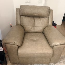 Electric Leather Recliner Chair 
