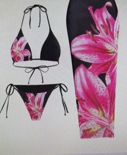 Swim suit and skirt
