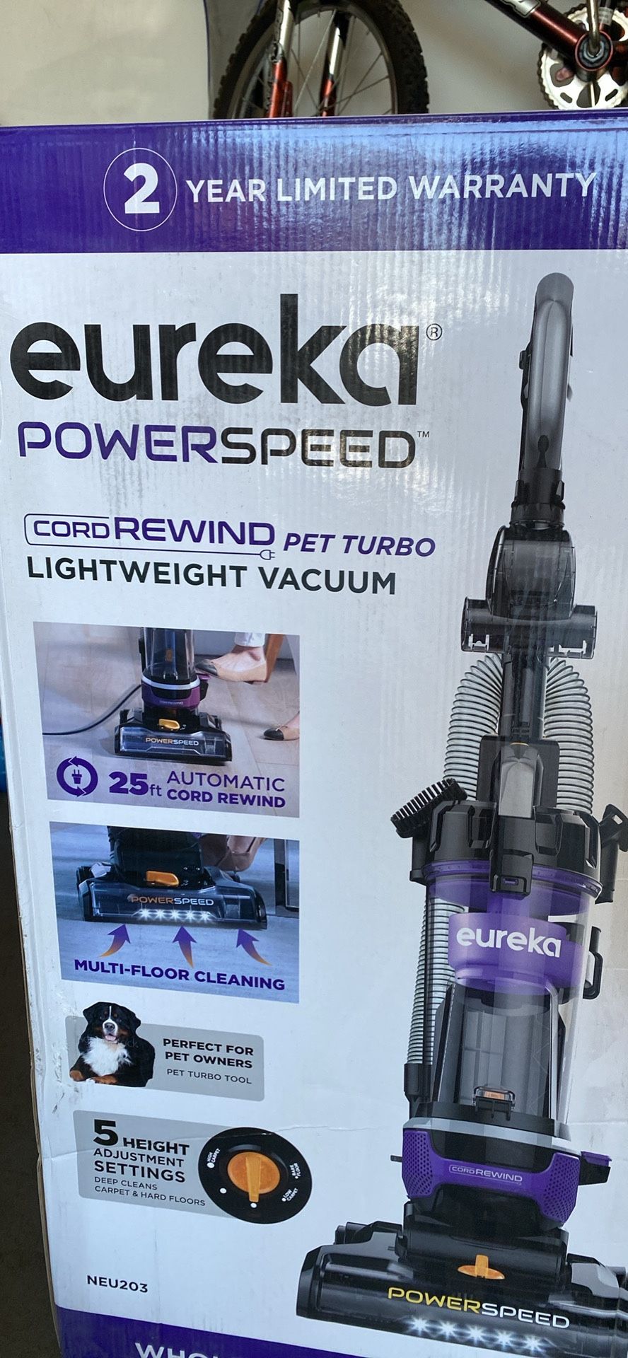 Eureka power speed pet vacuum 