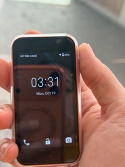 Small Android Smartphone with Clear Case