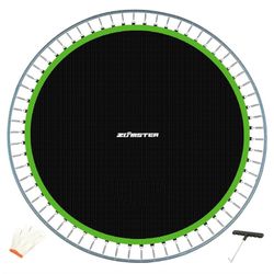 Zoomster Replacement Jumping Mat, Fits 15 ft Round Trampoline Frame with 96 V-Hooks