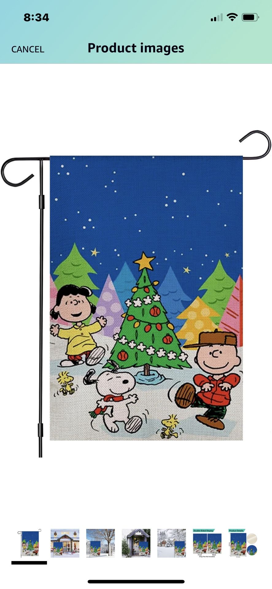 Christmas Garden Flag, Winter Merry Christmas Trees Garden Flag, Double Sided Yard Flag, Seasonal Farmhouse Christams Xmas Holiday Outdoor Decor 12x18