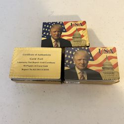 Trump Playing Cards 24 Carat Gold Foil