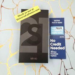 SAMSUNG GALAXY S21 5G 128GB UNLOCKED.  FREE SMARTWACH/ HEADPHONES. PAY $1 TODAY  REST IN  PAYMENTS.  NO  CREDIT NEEDED FINANCING 