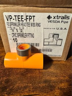 10 Spears 1" Sprinkler Head Tee Socket X FIPT 4202-010