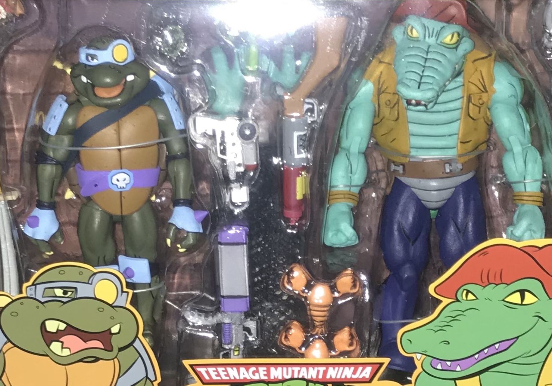 Teenage Mutant Ninja Turtles Slash And Leather head Tmnt Neca