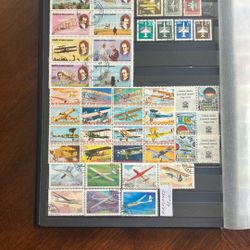 Airplanes Postage Stamps, Worldwide Stamps 