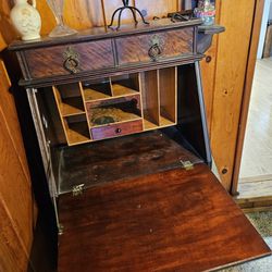 Antique Wood Slant Desk