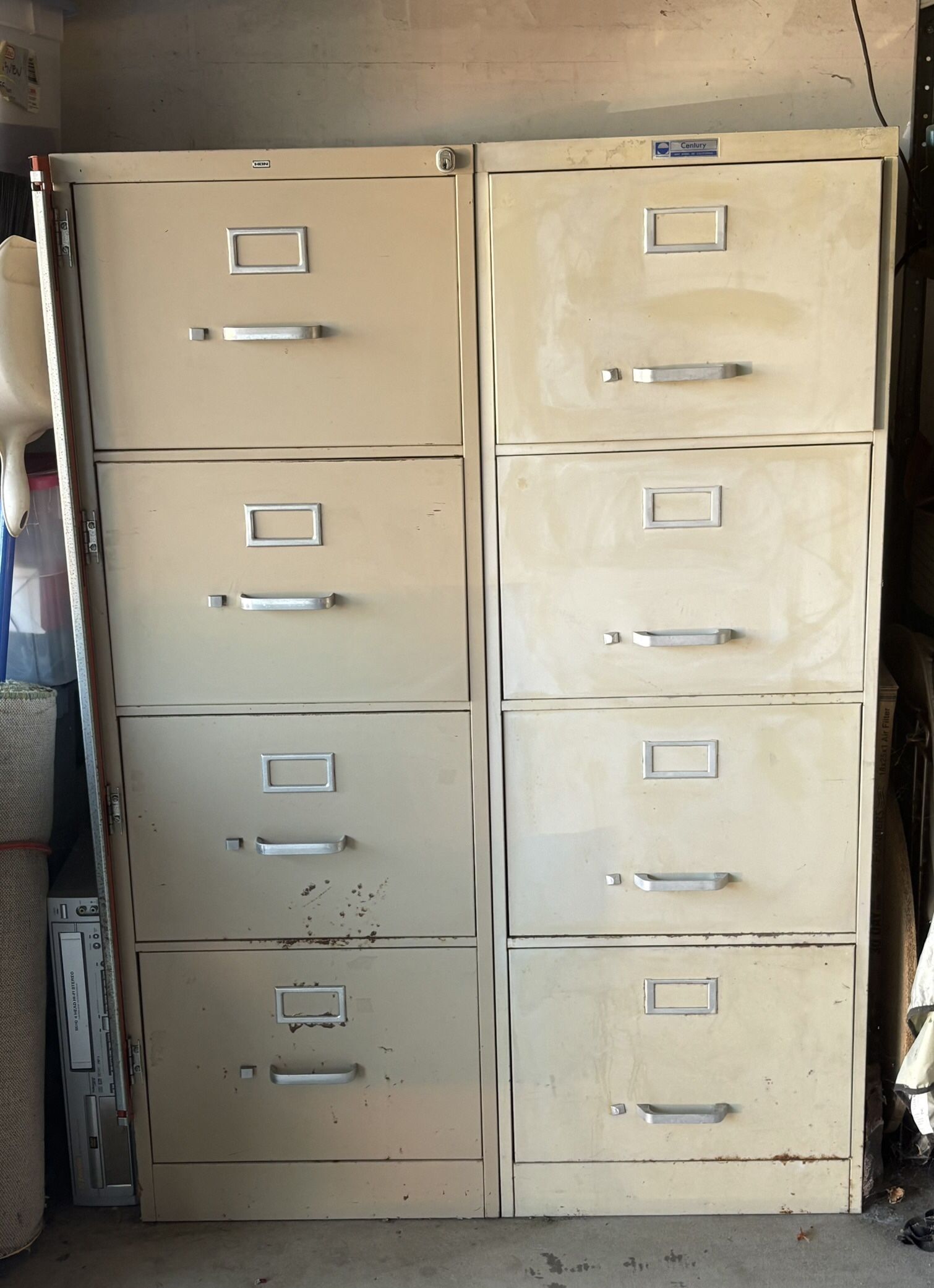 Old Metal File Cabinets 