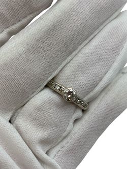 White gold diamond ring #32498