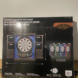 Barrington Electronic Dart board with cabinet