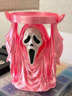 Ghostface candle holder