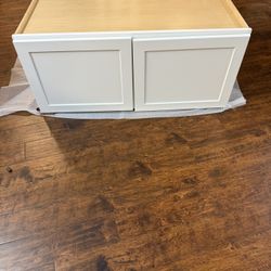 NEW MERILLAT CABINET WHITE PAINT 42” Wide X 18 HIGH X 24 DEEP