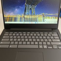 Lenovo 81W0001US Chromebook S330, 14" HD Display, Mediatek MT8173C CPU 4GB RAM, 32GB eMMC SSD, Chrome OS, Black