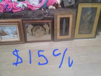 Cuadros Antiguos Los 4 Por $40
