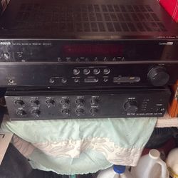 Yamaha Natural Sound Av Receivers Rx V377. And Toa 700 Series Amplifier Model A 706