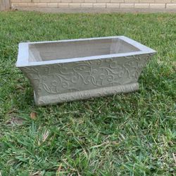 Maceta De Concreto Con Hermoso Diseño