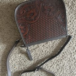 Delila Crossbody Leather Tooled Purse