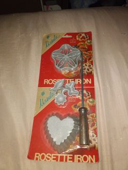 Ursula Rosette iron sealed package 1970s 80s
