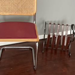 Honey oak Rattan Modern Dining Chair. 