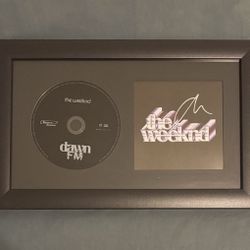 The Weeknd Dawn FM Framed Signed CD Official Merchandise