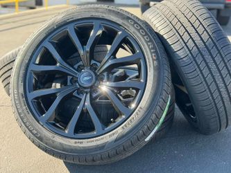 22" GLOSS BLACK RIMS FOR FORD W/2854522 TIRES
