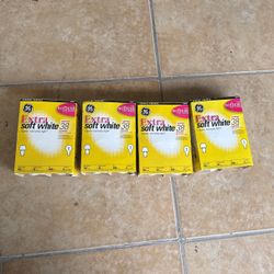 GE Light Bulbs-4 Packs - $15