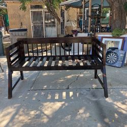 Patio bench I Made from a crib