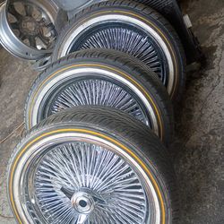 20" wire wheels & Vouge tires