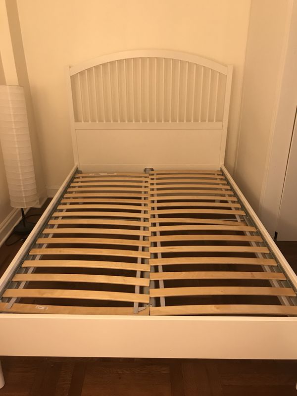 Ikea Full Bed Frame And Slats White Like New For In York Ikea Full Bed Frame And Slats White Like New