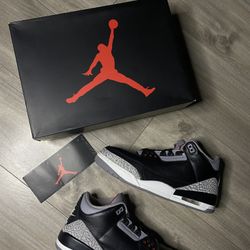 Jordan 3 Black Cement sz 10 