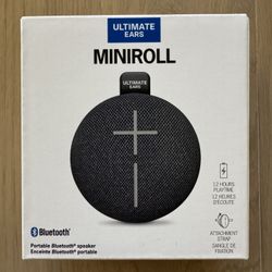 Ultimate Ears MINIROLL Ultra-portable Waterproof Bluetooth Speaker - Gentle Black