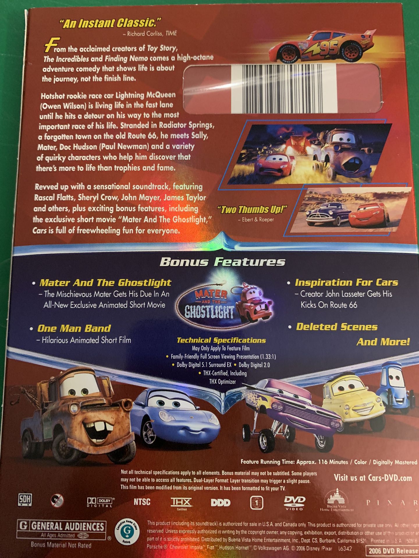 Disney's CARS Full Screen Edition (DVD) NEW! for Sale in Coppell