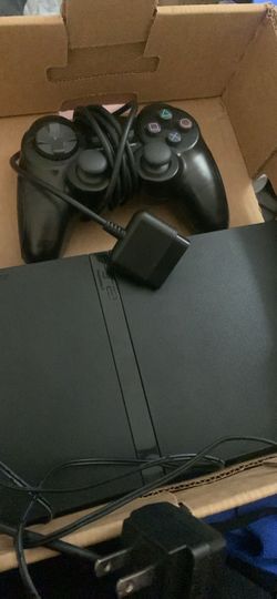 ps2 slim with power cord 1 controller 1 memory card