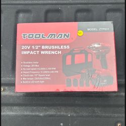 Toolman 20v Brushless Impact Wrench 