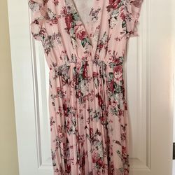 Light Pink floral Dress short Dress BRAND new XXL- women’s
