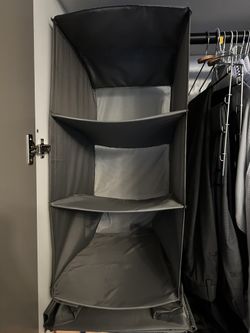 Gray Hanging Shelves