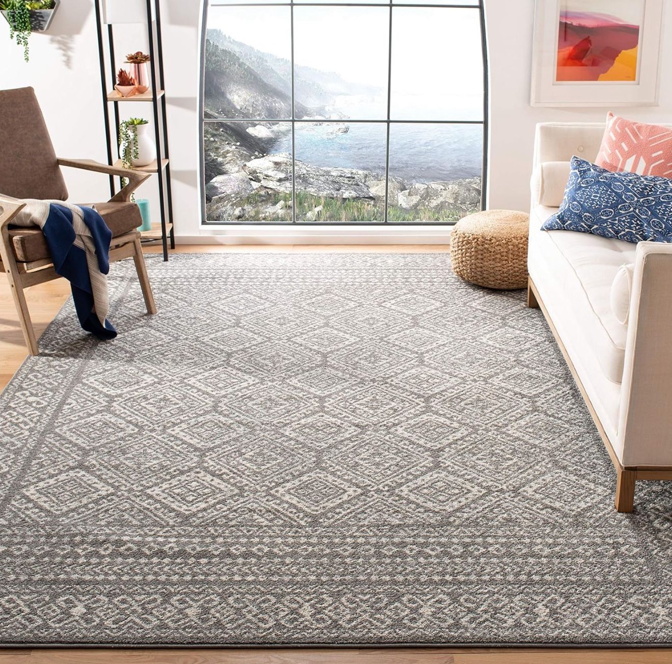 "NEVER USED" Moroccan Boho Area Rug (10'x13')