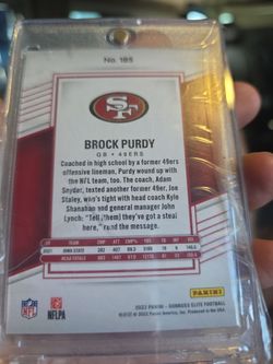 Elite rookie card Brock Purdy